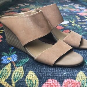 Franco Sarto Platform Slides, Size 9.5